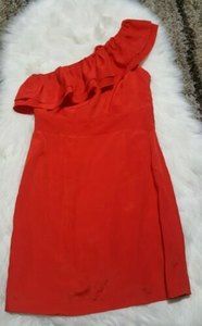 Level Eight One Shoulder dress  Ruffle Detail Size Small E1